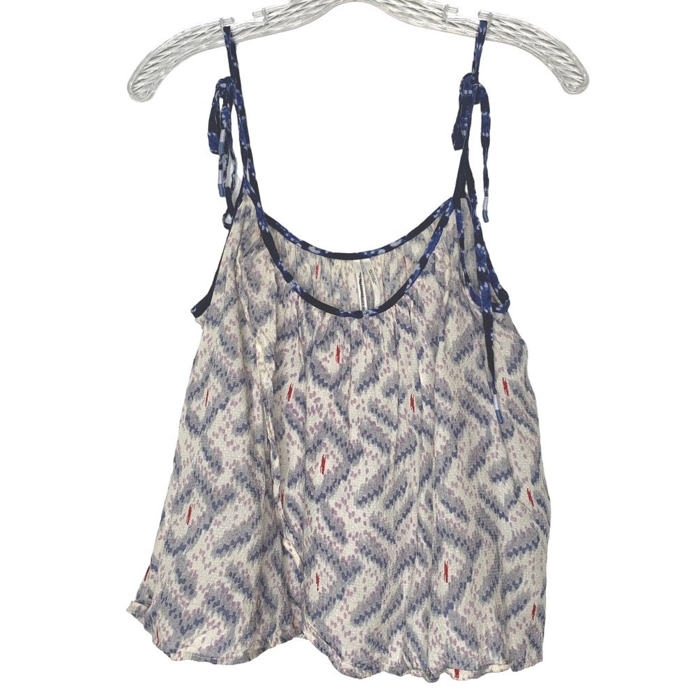Anthropologie Sz M Printed Cami Top Cropped Tank Top